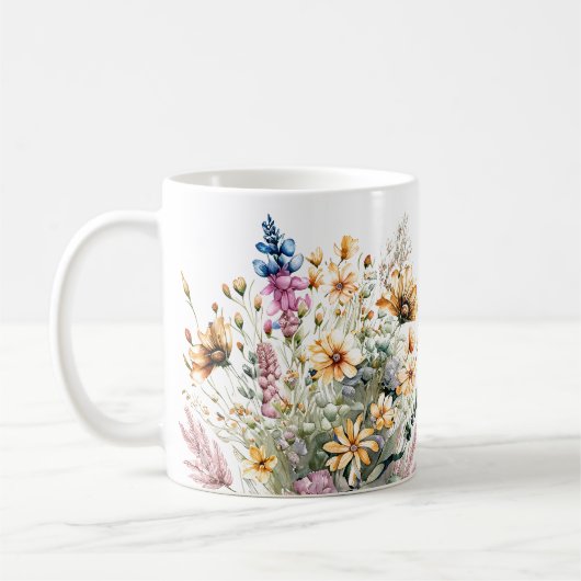 Mug Floral fleur sauvage (Gauche)