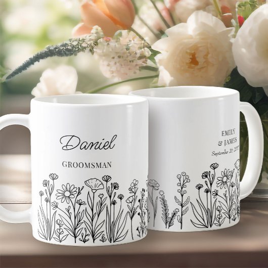 Mug Floral fleur sauvage N'Importe Quelle Ligne Couleu