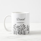 Mug Floral fleur sauvage N'Importe Quelle Ligne Couleu (Gauche)