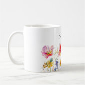 Mug Floral Fleur sauvage personnalisé (Gauche)