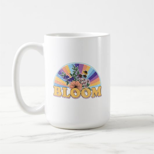Mug Floral fleuri rétro (Gauche)