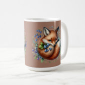 Mug Floral Fox Botanical Woodland Brown (Devant droit)