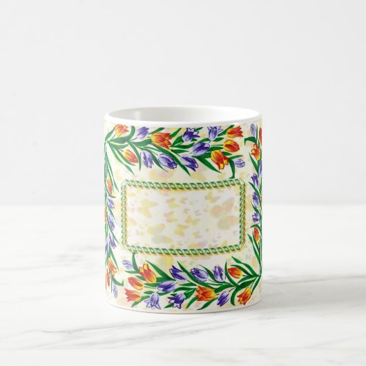 Mug floral frame (Centre)