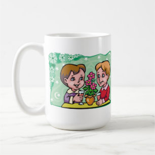Mug Floral Gemini jumeaux garçons avec fleurs