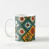 Mug floral géométrique rétro (Gauche)