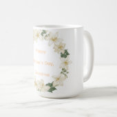 Mug Floral Grandma Wreath Mothers Day Gift (Devant droit)