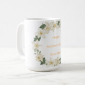 Mug Floral Grandma Wreath Mothers Day Gift (Devant gauche)