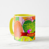 Mug Floral Happy Valentines (Devant gauche)