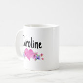 Mug Floral Heart de la Saint-Valentin (Devant gauche)