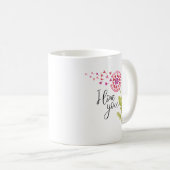 Mug Floral I Love You Valentines Day (Devant droit)