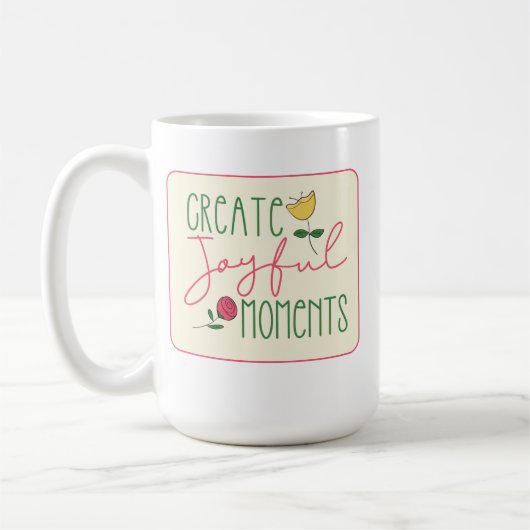 Mug floral inspiré moderne (Gauche)