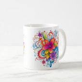 Mug floral inspiré par la fierté (Devant droit)