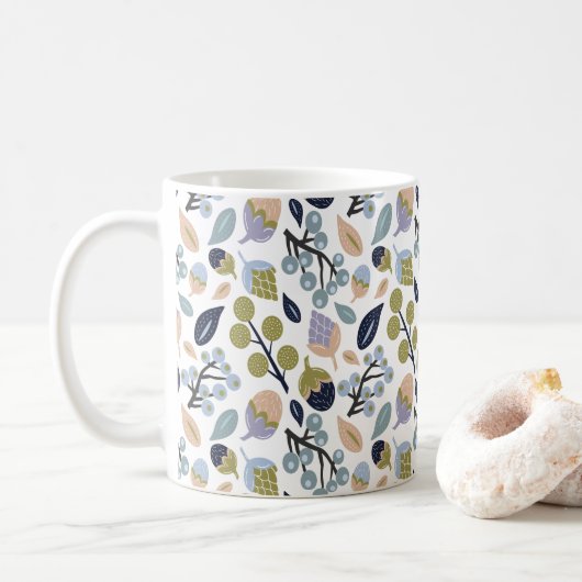 Mug Floral Inspiré Par La Nature (Avec donut)
