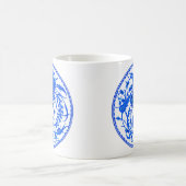 Mug Floral Jacobéen chinois antique - Bleu de Cobalt (Centre)