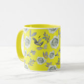 Mug floral jaune (Devant gauche)