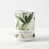 Mug Floral Lily of the Valley with Custom Name (Centre)
