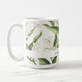 Mug Floral Lily of the Valley with Custom Name (Gauche)