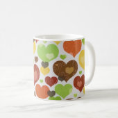 Mug Floral Love Hearts Motif rose (Devant droit)