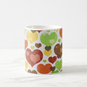 Mug Floral Love Hearts Motif rose