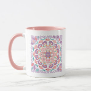 Mug Floral Mandala Lavender