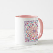 Mug Floral Mandala Lavender (Devant droit)
