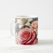 Mug Floral Medley Fleurs vibrantes et beauté botanique (Devant gauche)