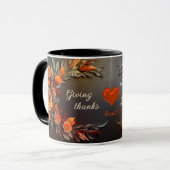 Mug Floral Merci Grateful Heart Chalkboard (Devant gauche)