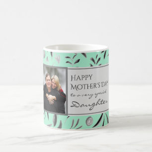 Mug Floral MINT Happy Mother's Day DAUGHTER Photo