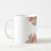 Mug Floral moderne 1 John 4:19 (Gauche)