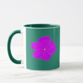 Mug Floral moderne violet vert émeraude (Gauche)