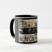 Mug Floral Monogramme Photo personnalisée Collage mère (Devant gauche)