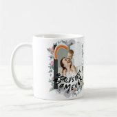 Mug Floral Monogrammed La meilleure photo de maman du (Gauche)