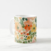 Mug floral, Moule à motifs floraux, Aquarelle (Devant gauche)