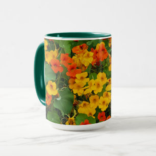 Mug Floral Nasturtiums Jaune et Orange Photo