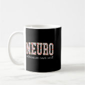 Mug Floral Neuro Icu Nurse Brain Neuroscience Icu Nurs (Gauche)