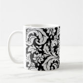 Mug Floral noir et blanc (Gauche)