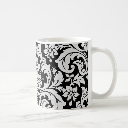 Mug Floral noir et blanc (Droite)