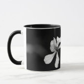 Mug floral noir et blanc minimal (Gauche)