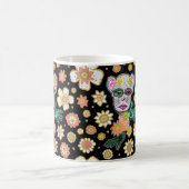 Mug Floral noir floral par Natalie Schorr (Centre)