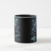 Mug Floral noir Rose (Centre)