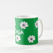 Mug Floral Nom personnalisé Irish Green (Devant droit)