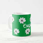 Mug Floral Nom personnalisé Irish Green (Devant gauche)
