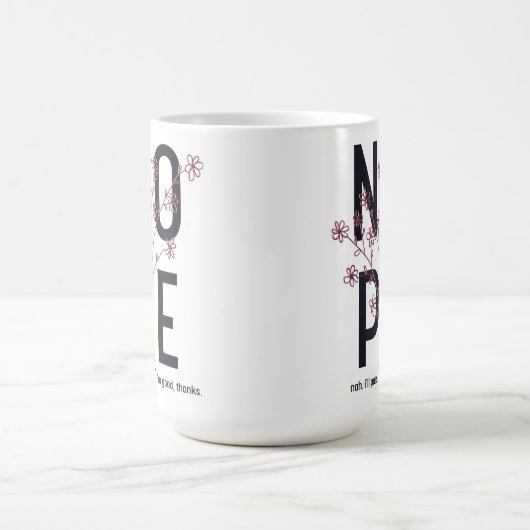 Mug Floral Nope (Centre)