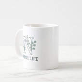 Mug Floral Nurse Life Monogram N (Devant gauche)