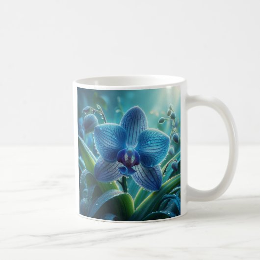 Mug Floral orchidée bleue (Droite)