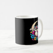Mug Floral Owl And Moon  (Devant droit)