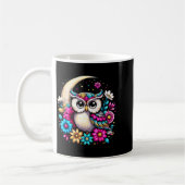 Mug Floral Owl And Moon  (Gauche)