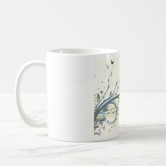 Mug Floral papillon (Gauche)