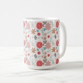 Mug Floral peint (Devant droit)