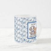 Mug floral personnalisable, (Devant droit)